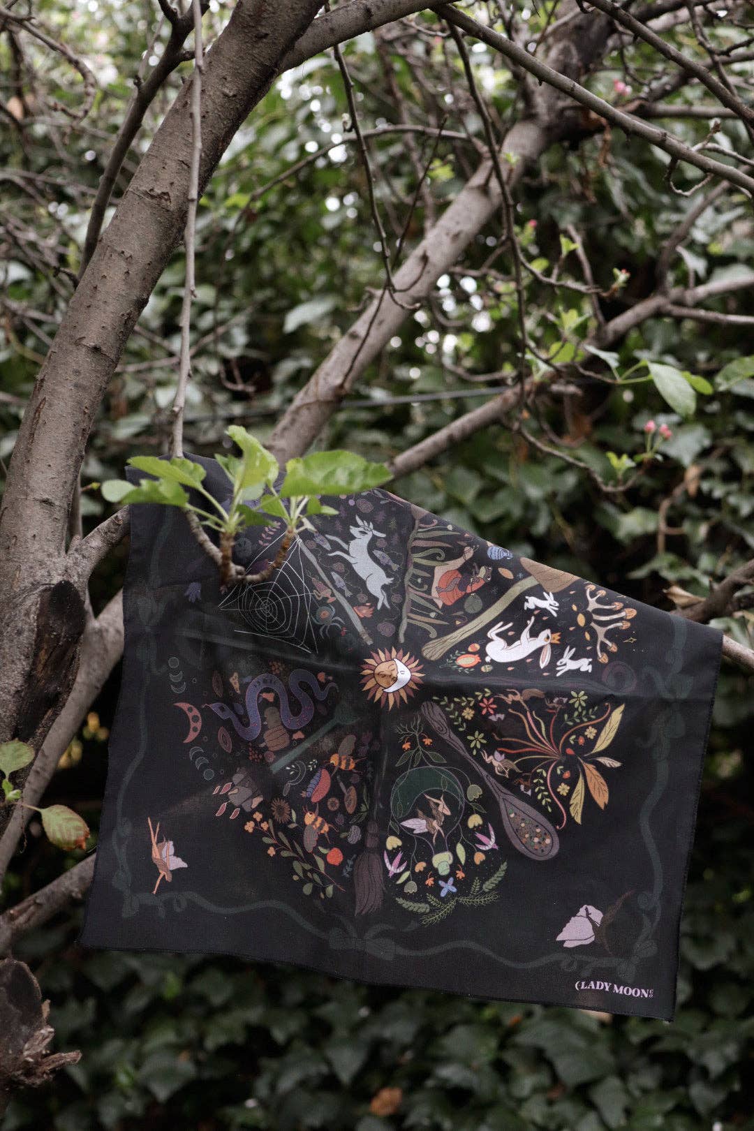 Wheel Of The Fae Altar Cloth Bandana