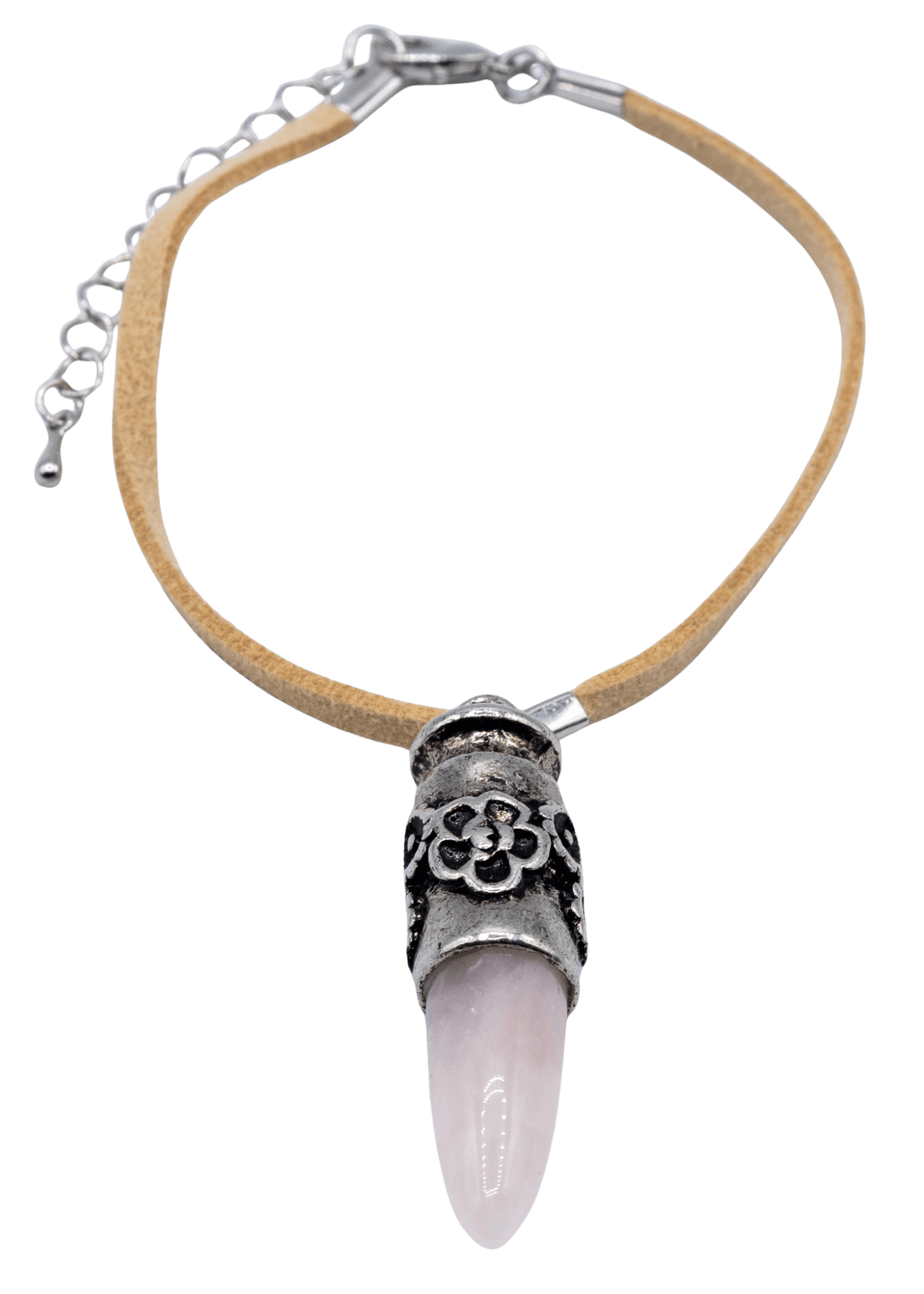 Rose Quartz Polished Point Bracelet