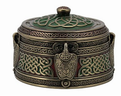 Round Celtic Trinket Box