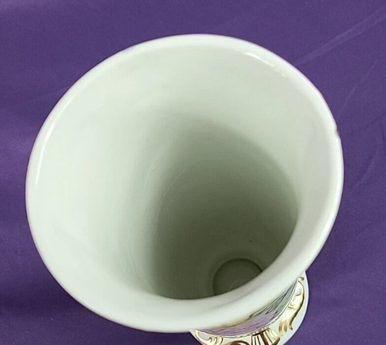 Hand-Painted Artist-Signed Vase — Greta Addy, 1972