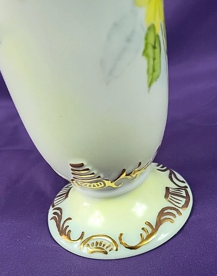 Hand-Painted Artist-Signed Vase — Greta Addy, 1972