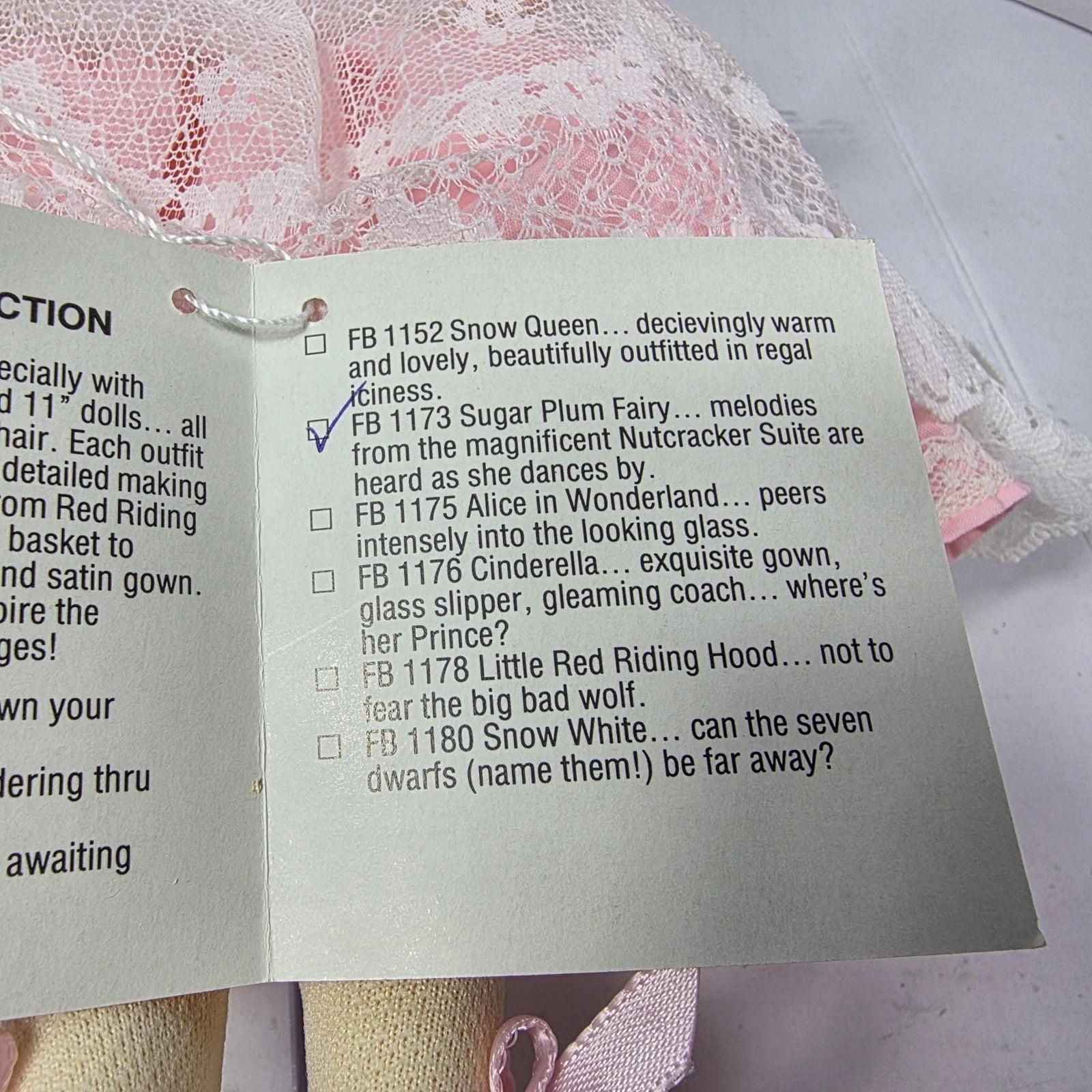 Effanbee Sugar Plum Fairy Doll — FB 1173 Storybook Collection, Original Box