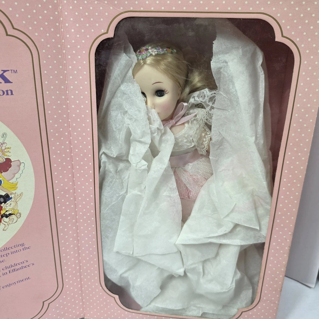 Effanbee Sugar Plum Fairy doll in original pink polka-dot box with tissue paper